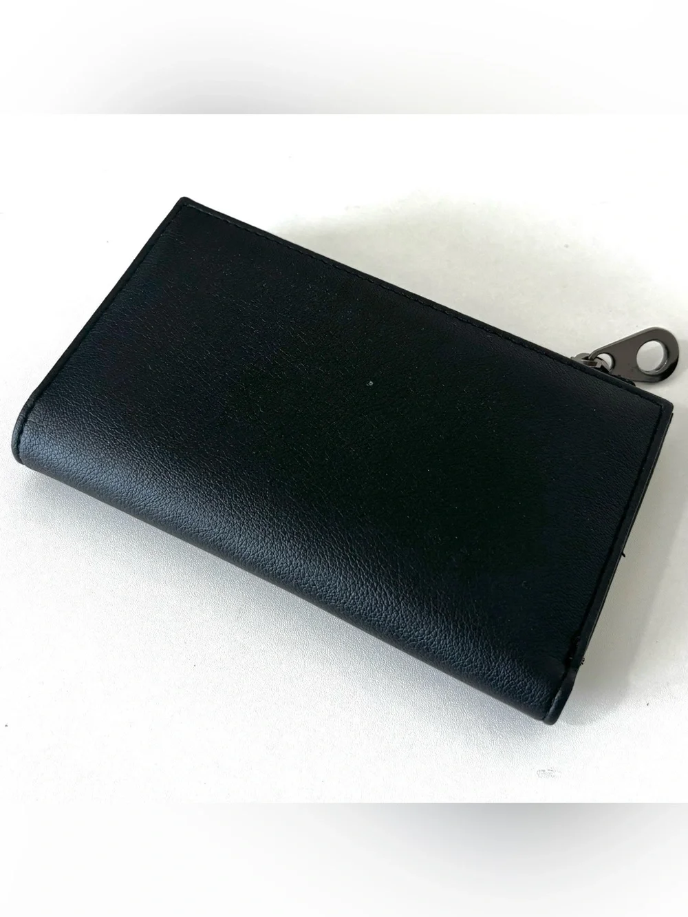 No Boundaries Vegan Leather Bi-fold Snap Wallet w/Zipper Pouch Coin Purse Black